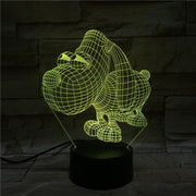 Cartoon 7 Colors Changing 3D lovely Dog NightLight LED USB Visual Desk Lamp Bedroom Decor Baby Sleep Lighting Kids Gifts 50