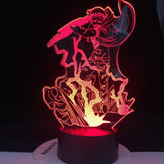 Trafalgar D. Water Law Figure Led ONE PIECE 3d Night Light Lamp Japanese Anime Nightlight for Child Bedroom Decor Lamp Bedside