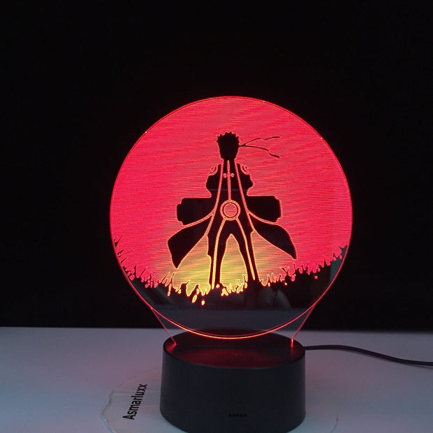 3D Optical Kids Night Light Naruto Uzumaki Poster for Bedroom Decor Nightlight Best Birthday Gift Naruto Night Lamp Bedside