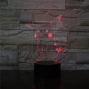 New Pikachu Figure Pokemon Go Kids Night Light LED Bedside Atmosphere Colorful Night Light Child Holiday Gift 3D Lamp Dropship