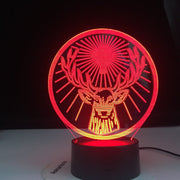 Jagermeister 16 Colors Changing Led Night Light Lamp Touch Remote Sensor Usb and Battery Powered Nightlight for Bar 3DTable Lamp