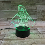 Gold Fish LED Night Light USB LED Color Change 3D Decor luminaria For Children Bedroom Lighting Toys Kids Gift Decor LED 125