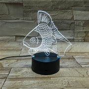 Gold Fish LED Night Light USB LED Color Change 3D Decor luminaria For Children Bedroom Lighting Toys Kids Gift Decor LED 125