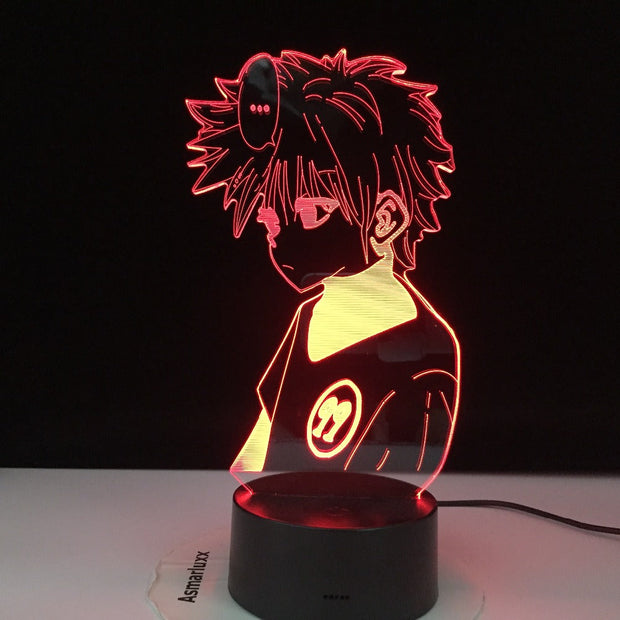 Hisoka Face Led Color Changing Atmosphere for Kids Bedroom Decor Light Child Night Light Anime Hunter X Gift 3D Lamp Dropship