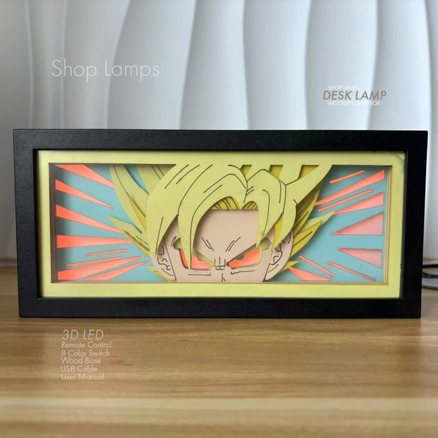 Goku 3D Lamp Box