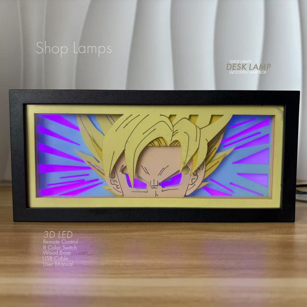 Goku 3D Lamp Box