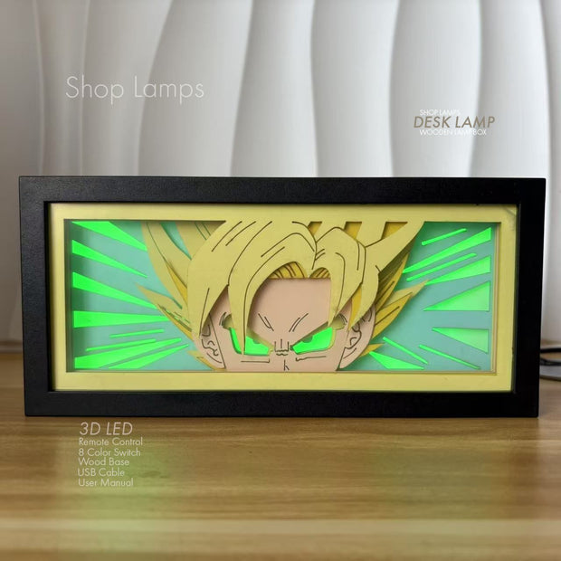 Goku 3D Lamp Box