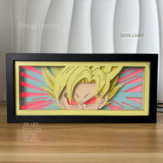 Goku 3D Lamp Box