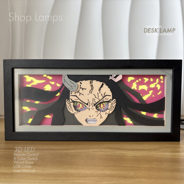 Nezuko 3D Lamp Box