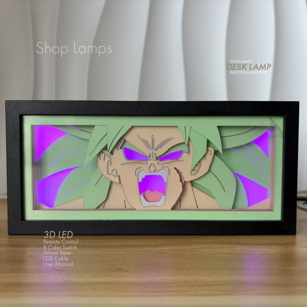 Broly 3D Lamp Box