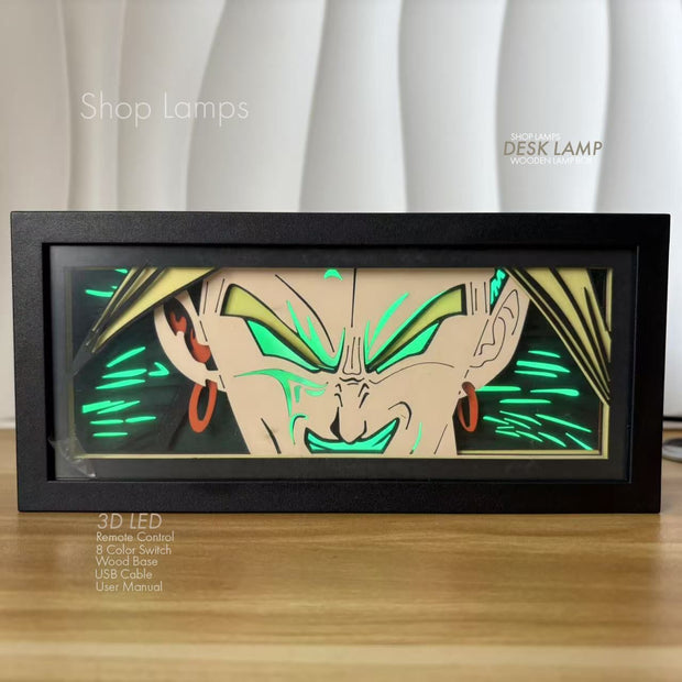 Z Broly 3D Lamp Box