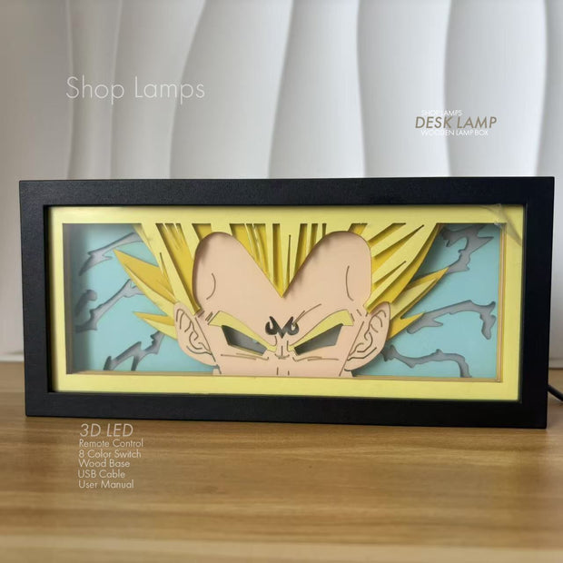 Vegeta 3D Lamp Box