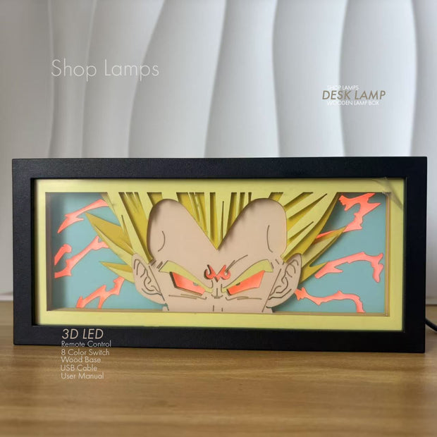 Vegeta 3D Lamp Box
