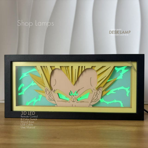 Vegeta 3D Lamp Box