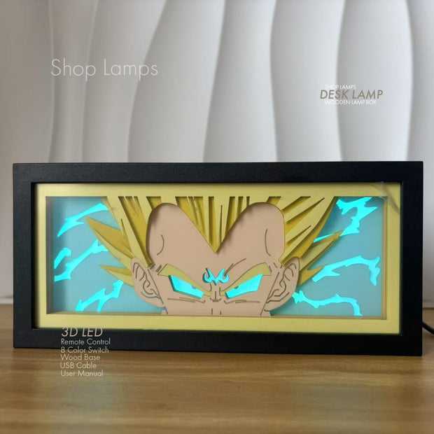 Vegeta 3D Lamp Box