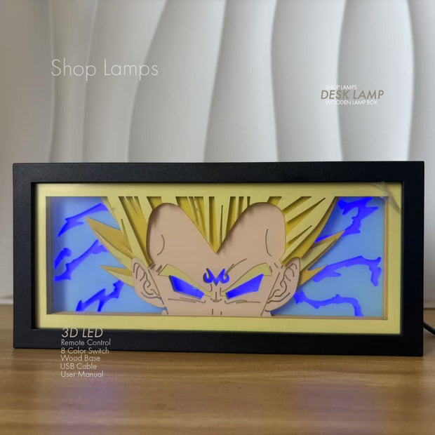 Vegeta 3D Lamp Box