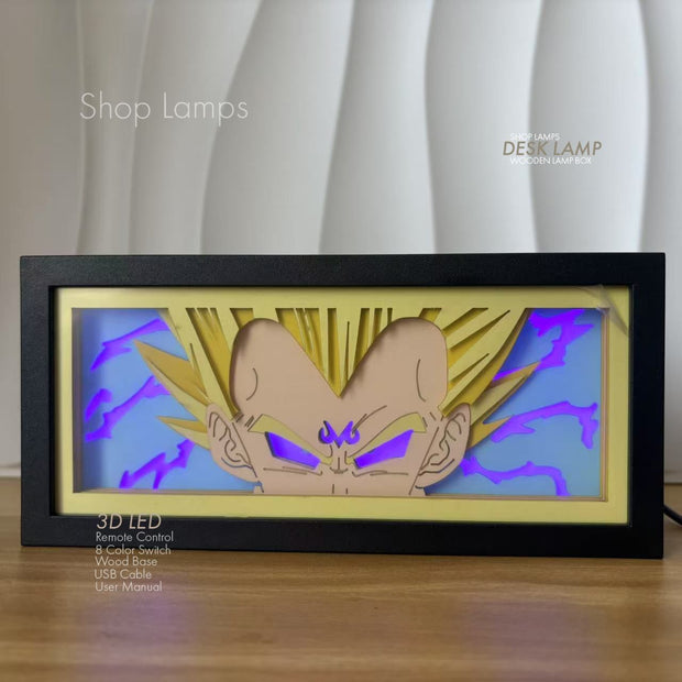 Vegeta 3D Lamp Box