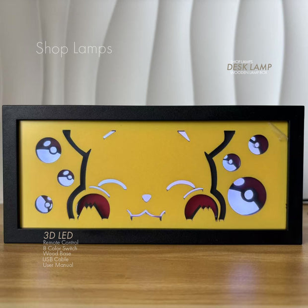 Pikachu 3D Lamp Box