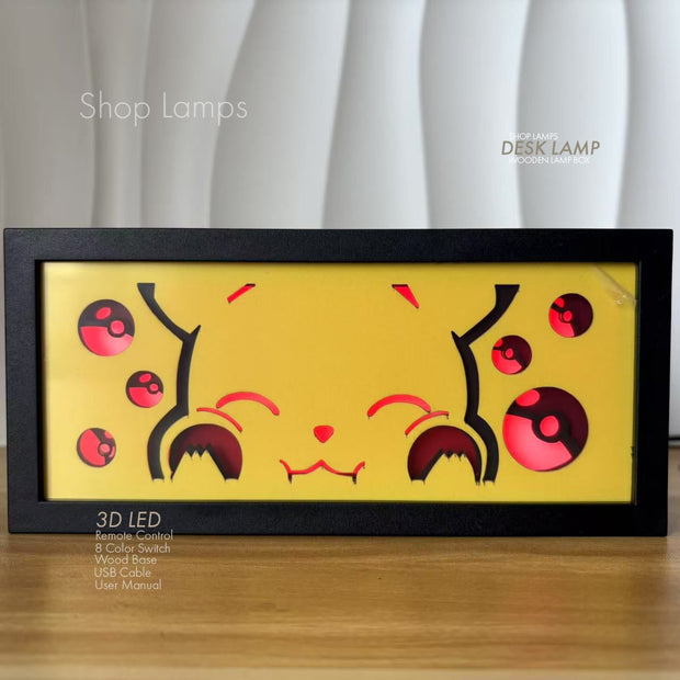 Pikachu 3D Lamp Box
