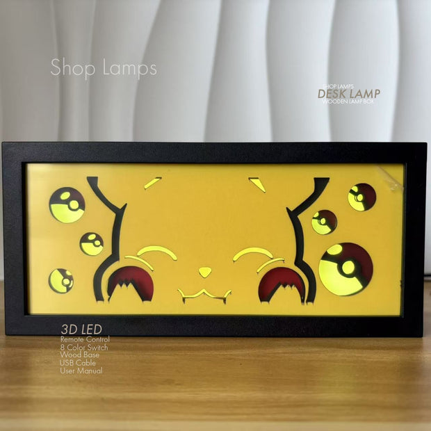Pikachu 3D Lamp Box