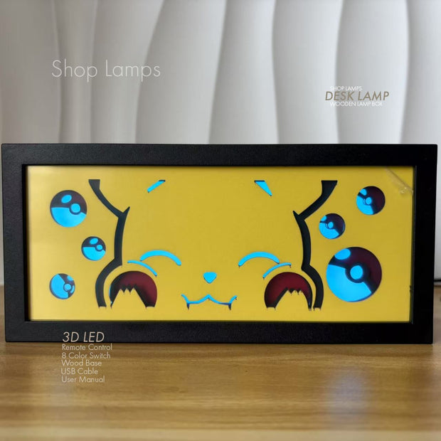Pikachu 3D Lamp Box