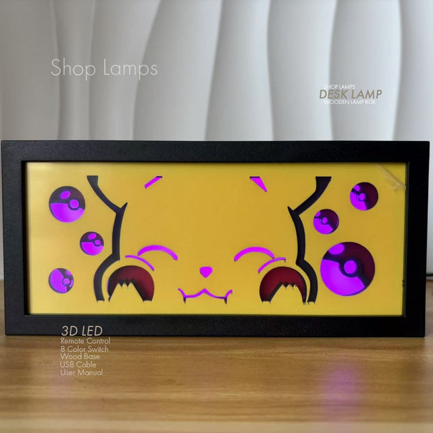 Pikachu 3D Lamp Box