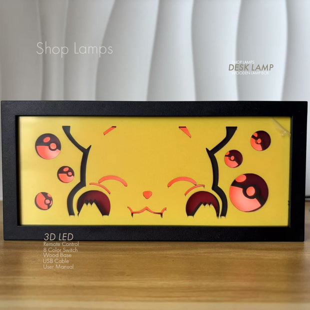 Pikachu 3D Lamp Box