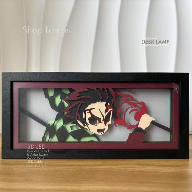 Tanjiro 3D Lamp Box