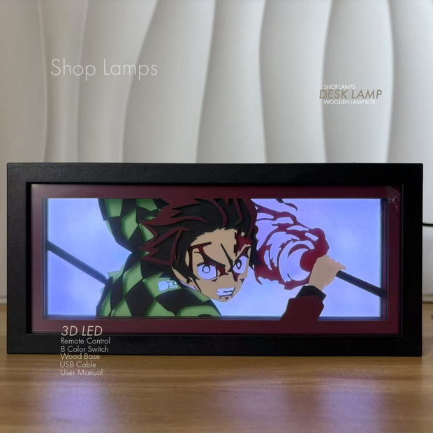 Tanjiro 3D Lamp Box