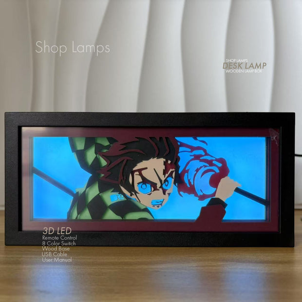 Tanjiro 3D Lamp Box