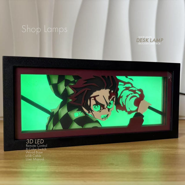 Tanjiro 3D Lamp Box
