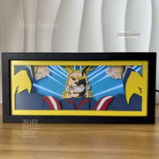 All Might 3D Lamp Box