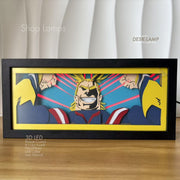 All Might 3D Lamp Box