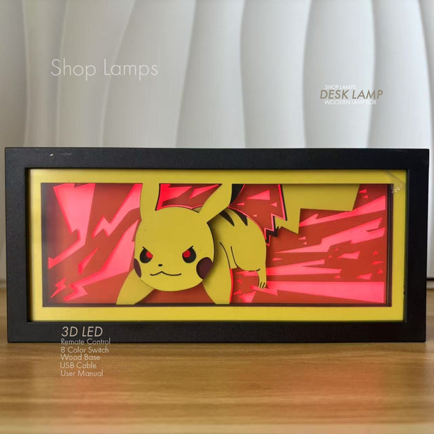 Pikachu 3D Lamp Box