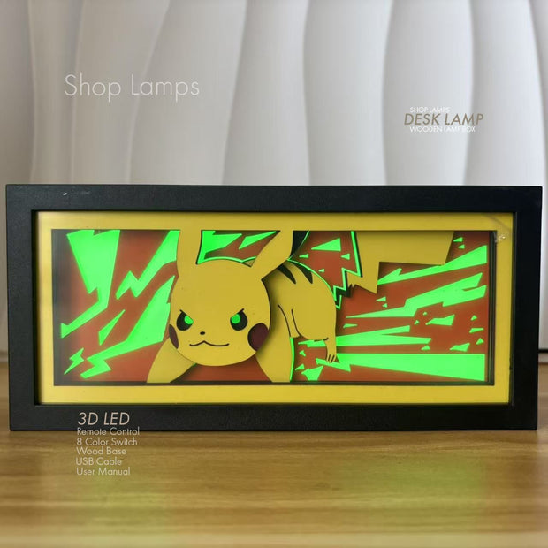 Pikachu 3D Lamp Box