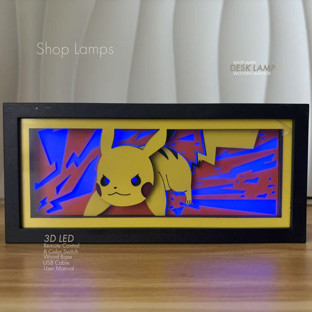 Pikachu 3D Lamp Box