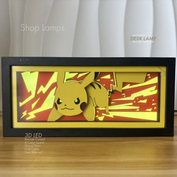 Pikachu 3D Lamp Box