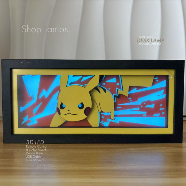 Pikachu 3D Lamp Box
