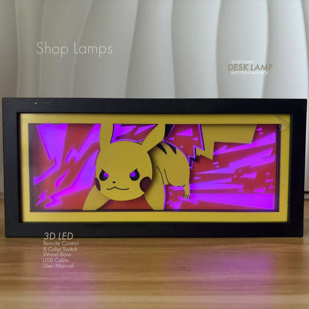 Pikachu 3D Lamp Box