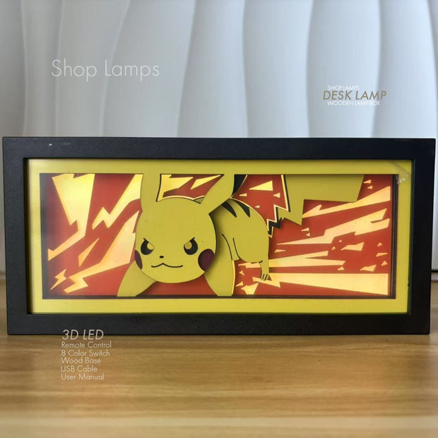 Pikachu 3D Lamp Box