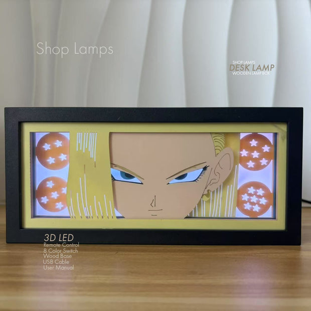 Android 18 3D Lamp Box