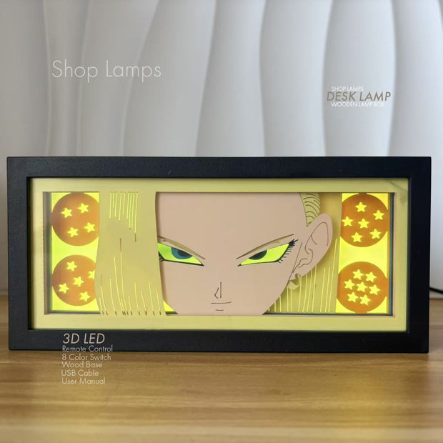 Android 18 3D Lamp Box