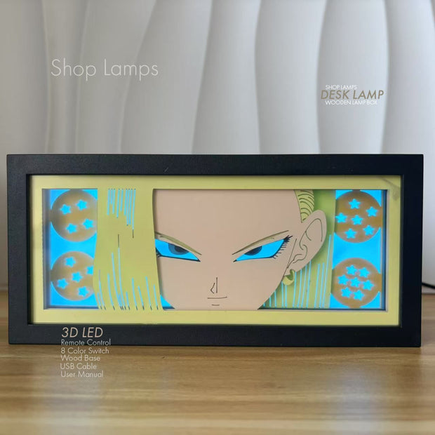 Android 18 3D Lamp Box