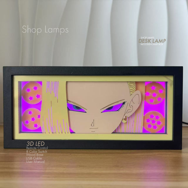 Android 18 3D Lamp Box