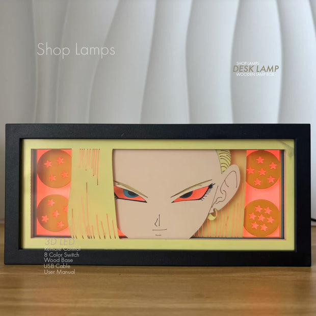 Android 18 3D Lamp Box