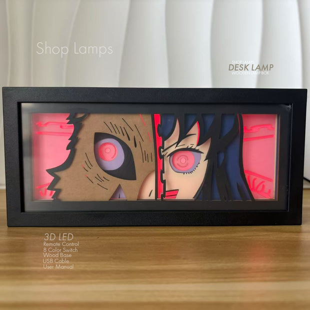 Demon Slayer 3D Lamp Box