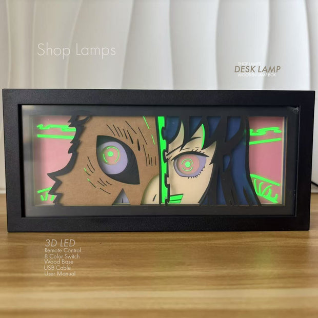 Demon Slayer 3D Lamp Box