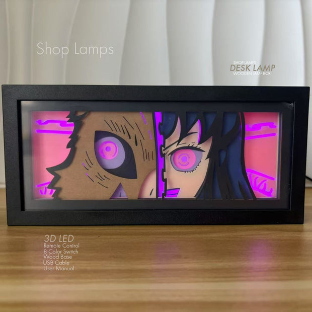 Demon Slayer 3D Lamp Box
