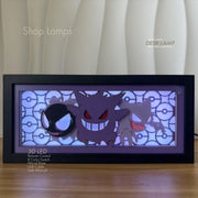 Gastly, Gengar & Haunter  3D Lamp Box