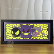Gastly, Gengar & Haunter  3D Lamp Box